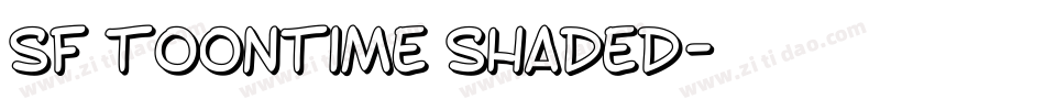 SF Toontime Shaded字体转换